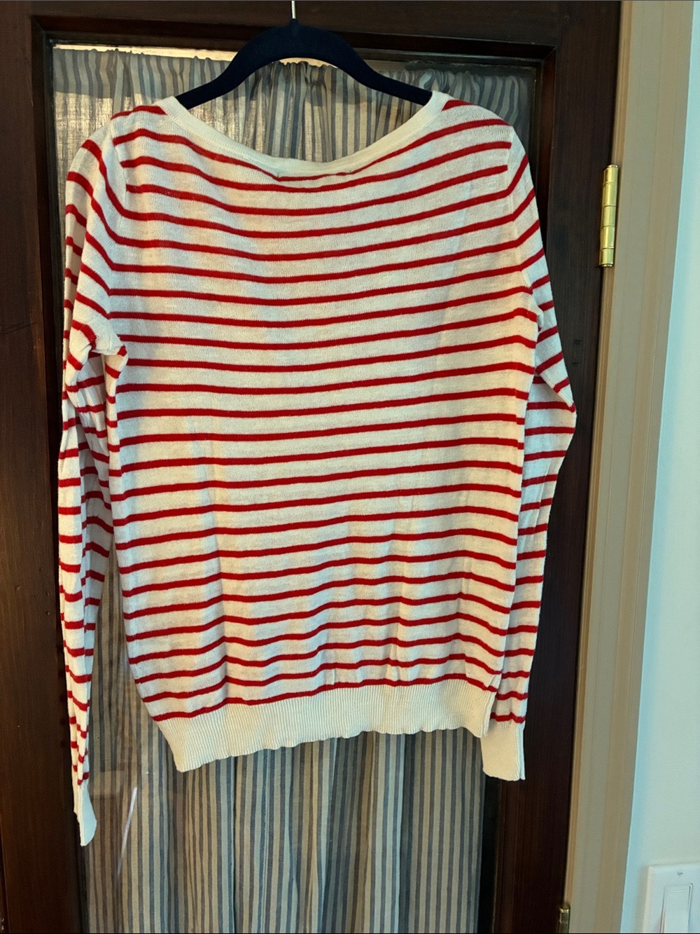 Polo by Ralph Lauren White Sweater with Red Stripes - Picture 7 of 7